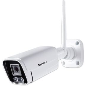 SpotCam BC1 2K Cloud AI WiFi Business Bullet IP Camera, Indoor/Outdoor, 2.4/5 GHz Wi-Fi Dual-Band, Two Way Audio, Night Vision, Waterproof,Support SD Card, Free 24 Hour Cloud Recording, Made in Taiwan in Saudi Arabia