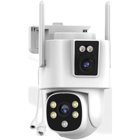Dual Lens Security Camera Security Camera System Wireless, Cameras Compatible with The System in Saudi Arabia