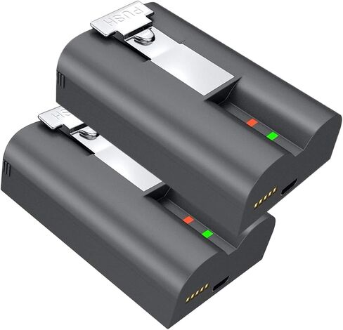 YUELAN 2-Pack 7200mAh Replacement Battery for Ring Doorbell | Rechargeable Camera Batteries for Ring Video Doorbell 2/3/3 Plus/4, Outdoor Spotlight Cam & Stick Up Cam Plus/Pro, 3.65V in Kuwait