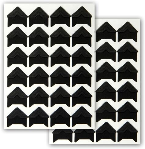 120 Pcs 5 Sheets Photo Corners Self Adhesive for Scrapbooking, Black, DIY Photo Album, Memory Books, Picture Frames, Photo Mounting in Kuwait