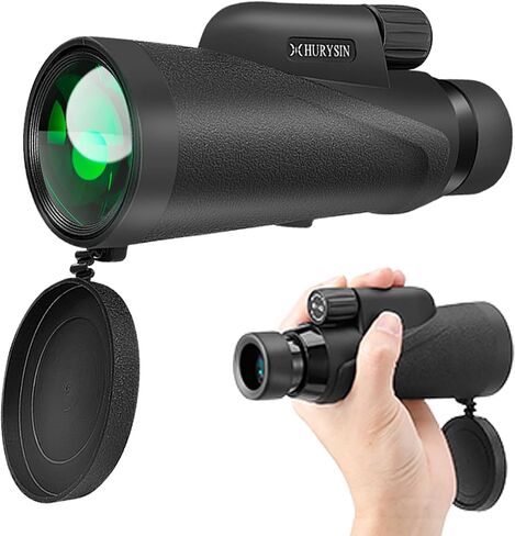 8x42 Monocular Telescope – Military-Grade, Compact, Waterproof & Fogproof, Nitrogen-Filled, FMC Green Coated Optics, BK7 Prism, Ideal for Bird Watching, Hunting, Camping & Wildlife Observation in Saudi Arabia