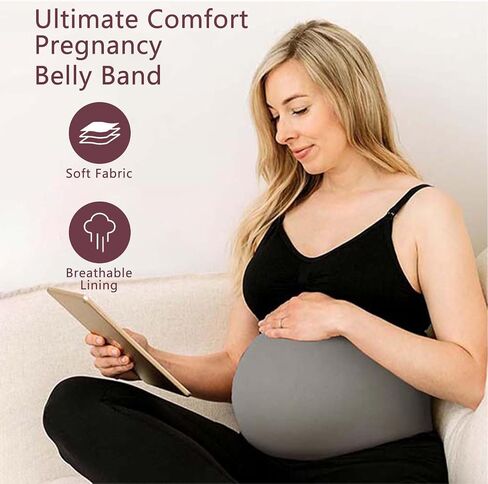 Diravo 3 Pack Womens Maternity Belly Band for Pregnancy Shirts Extenders Pregnancy Support Seamless Belly Belt Bands in Saudi Arabia