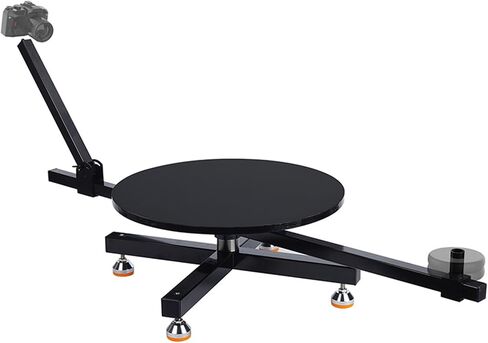 Rotating Camera Slider, 360° Video Platform Rig, Adjustable for Commercial Video, Food Photography & Product Shooting - Ideal for Professionals and Creatives in Kuwait