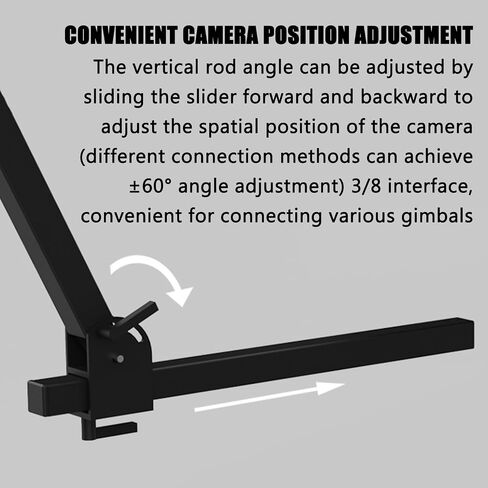 Rotating Camera Slider, 360° Video Platform Rig, Adjustable for Commercial Video, Food Photography & Product Shooting - Ideal for Professionals and Creatives in Kuwait
