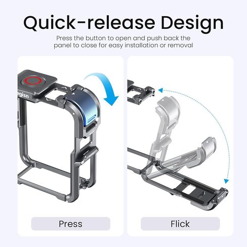 Protective Frame for DJI Osmo Nano,Rabbit Cage Metal Frame Bracket Accessories Metal Rabbit Cage for DJI Osmo Nano in Kuwait