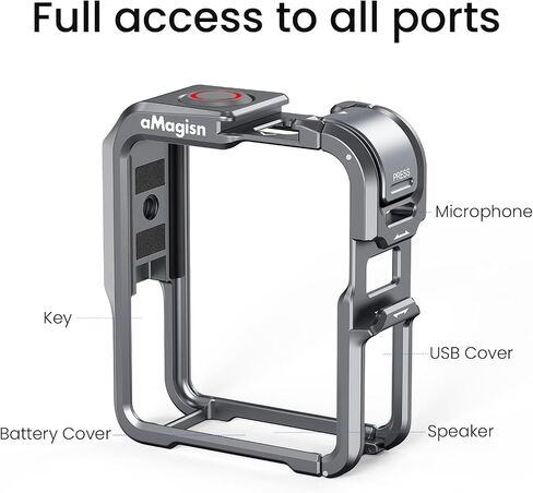Protective Frame for DJI Osmo Nano,Rabbit Cage Metal Frame Bracket Accessories Metal Rabbit Cage for DJI Osmo Nano in Kuwait