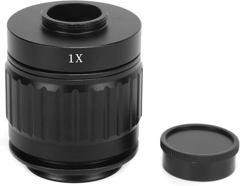 Microscope Camera Adapter Trinocular Stereo Microscope Tube 1X 38mm C Mount Lens Adapter for SM Series T490 Series Microscopes Alloy Glass Durable in Saudi Arabia