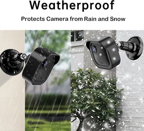 Wall Mount Bracket for Blink Outdoor 4 (4th Gen) & 3 (3rd Gen) & 2K+ (new Model) Camera, Weatherproof Protective Cover Case with 360° Adjustable Mount for Home Security Camera System Black (5 Pack) in Saudi Arabia