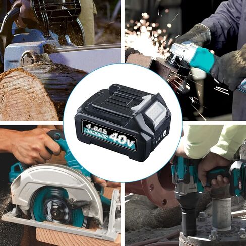 بطارية BL4050 BL4040 4.0Ah 40V XGT MAK40V بديلة لماكيتا XGT160Wh BL4050F BL4025 بطارية ليثيوم أيون 40 فولت BL4040 متوافقة مع أدوات كهربائية لاسلكية 40 فولت in Kuwait