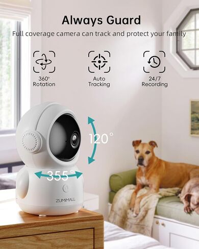 ZUMIMALL Solar Security Cameras Wireless Outdoor, 2K Camera for Home Security with 3MP Color Night Vision, 2-Way Talk, Spotlight & Siren, IP66 Weatherproof, Compatible with Alexa in Saudi Arabia