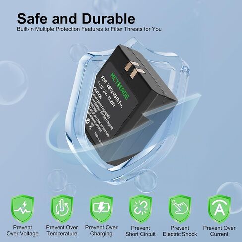2-Pack VB18 2000mAh بطارية بديلة قابلة للشحن لسلسلة Godox V860/V850/V850II/V860II Speedlite Flash in Kuwait