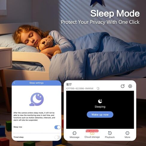 2K Dual Lens Indoor Security Camera, Dual View Pan/Tilt Camera for Baby & Pet Monitoring, AI Motion Tracking, Privacy Mode, Two-Way Talk, Cry Detection, Color Night Vision, 24/7 Continuous Recording in Kuwait