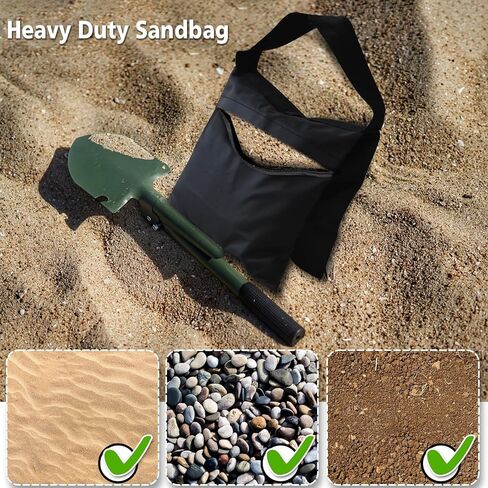 Eurmax USA Photography Sand Weight Bags Heavy Duty Saddlebags for Photography Video Equipments, Backdrop Stand, Light Stand,Photo Tripod, Canopy Tent, Umbrella Base, Fishing Chair,Picnic Table 4-Pack in Kuwait