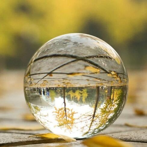 Optical Glass Reflective Spheres, K9 Crystal Sphere, Decor Photography Juggling Ball, Clear Contact, No Stand (100mm) in Kuwait