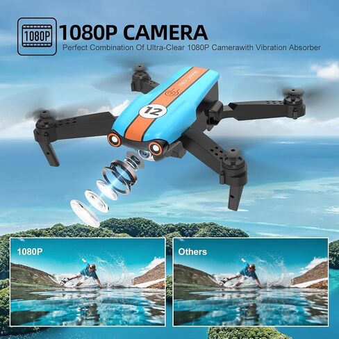 Drone with Camera for Adults, Foldable 2.4GHz FPV Drone for Beginner and Adults,26 Mins Flight Time, RC Quadcopter Toys Gift, Altitude Hold, 2 Batteries in Kuwait