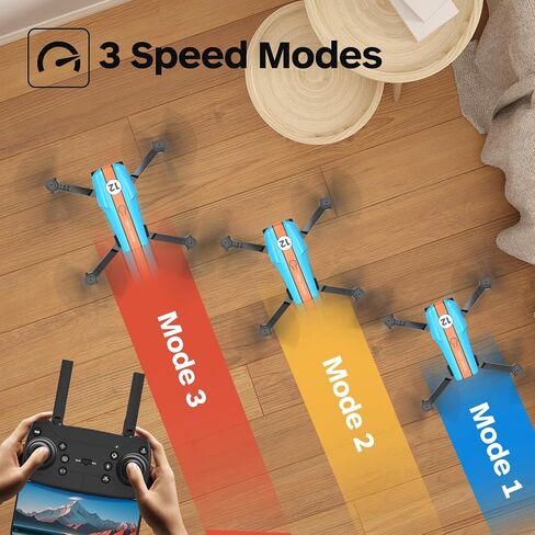 Drone with Camera for Adults, Foldable 2.4GHz FPV Drone for Beginner and Adults,26 Mins Flight Time, RC Quadcopter Toys Gift, Altitude Hold, 2 Batteries in Kuwait