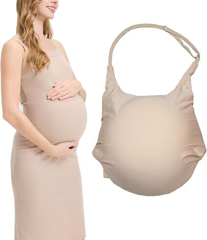 Fake Pregnant Belly Costume Memory Foam Realistic Pregnancy Bump | Lightweight and breathable for all-day wear; adjustable strap; washable cover; realistic appearance in Saudi Arabia