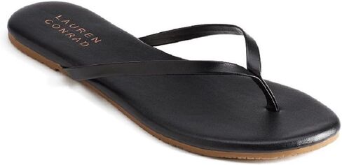 Lauren Conrad Womens Sandals Flip Flop Dress LC Sandal (8, Black) in Kuwait