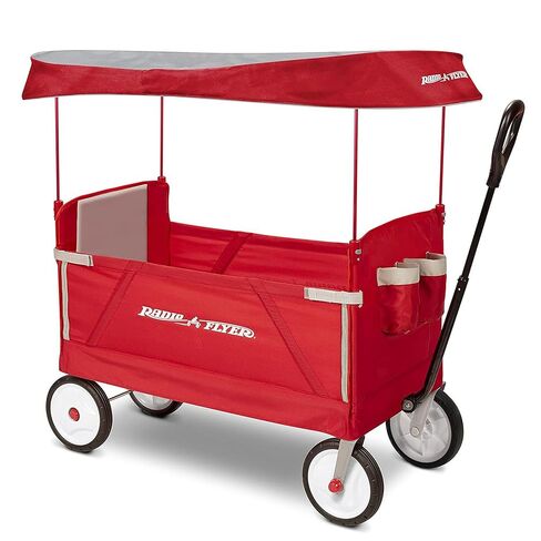 Radio Flyer 3-in-1 EZ Fold Wagon with Canopy, for Kids 1.5+, UV Shade in Saudi Arabia