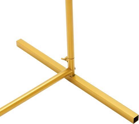 DYNAMI 6.6 x 5 FT Metal Backdrop Stand Arch with Cover,Square Balloon Arch Stand Garden Arbor Frame,for Birthday Party Bridal Shower Photo Booth Background (Gold Stand w/Pink Cover,6.6 x 5 FT) in Saudi Arabia