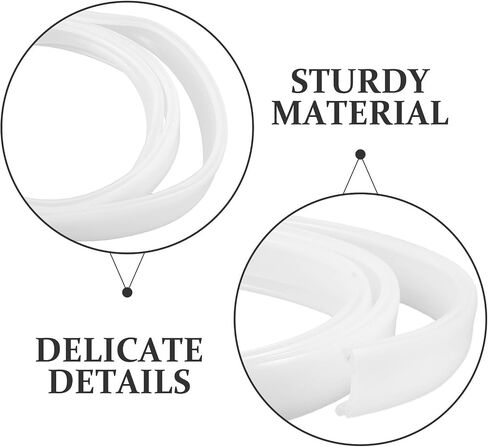 LED Strip Diffuser Channel 39.3 Inch Pvc Curved White Cover | Bendable Linear Track Design, Glarefree Comfort for Indoor Holiday Decoration and Work, Quick Mounting in Saudi Arabia