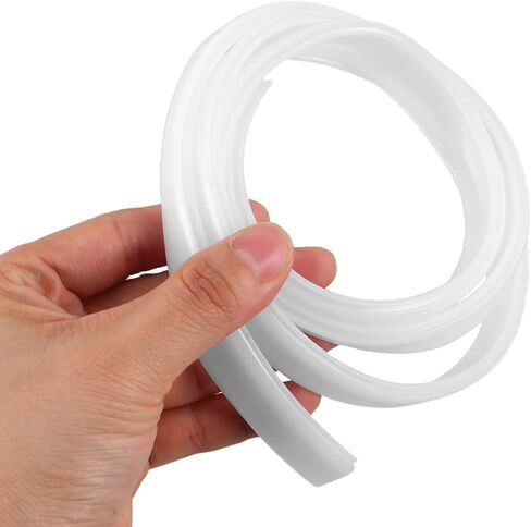 LED Strip Diffuser Channel 39.3 Inch Pvc Curved White Cover | Bendable Linear Track Design, Glarefree Comfort for Indoor Holiday Decoration and Work, Quick Mounting in Saudi Arabia