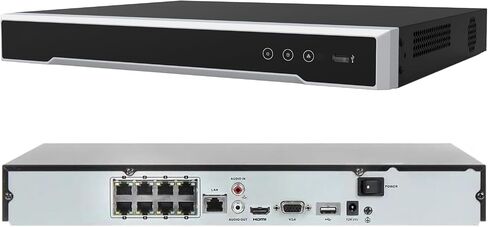 DS-7608NI-Q2/8P 4K 8-ch PoE 8 Channel NVR Network Video Recorder, Power Over Ethernet, International English Version, Supports up to 8TB HDD (Not Included) in Kuwait