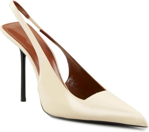Vertundy Womens Stiletto Slingback Pointed Toe Leather High Heels in Saudi Arabia