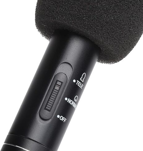 Pongnas Portable High Sensitivity Condenser Recording Microphone for Interviews Field XLR Output Compact User Friendly Design 28 cm Compatible with Cameras and Recorders in Saudi Arabia