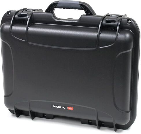 NANUK 925-1001 حافظة صلبة مقاومة للماء مع حشوة إسفنجية - أسود، مقاس واحد in Kuwait