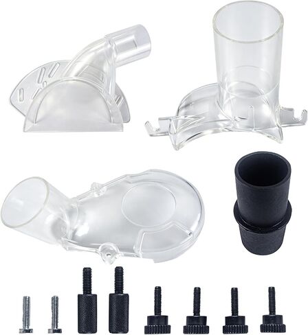 RA1173AT Dust Extraction Hood Kit Fit for Bosch 1617PK 1617EVSPK Routers | RA1175 edge-forming dust shroud, PR012 fixed-base cover, plunge-base hood, and VAC002 hose adapter. in Saudi Arabia