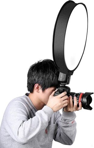 2X 40Cm Round Universal Portable Speedlight Softbox Flash Diffuser On-Top Soft Box for Camera in Kuwait