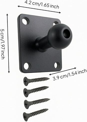 Ball Heads Bracket 360 Degree Rotation Ball Heads Adapter Universal Compatibility Navigation Device, Square Ball Head 17MM in Saudi Arabia