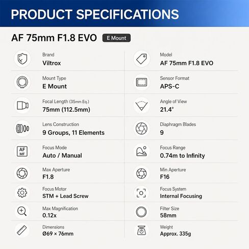 VILTROX AF 90mm F2.2 Z Mount Lens for Nikon, APS-C Auto Focus Portrait in Kuwait