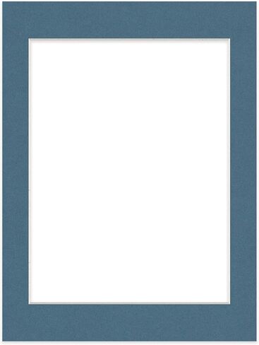 Bottle Blue Acid Free 5x7 Picture Frame Mats with White Core Bevel Cut for 4x6 Pictures - Fits 5x7 Frame - One Mat in Kuwait