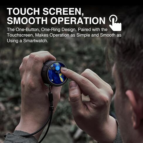 EM10-256 Thermal Monocular, 256×192(50Hz) Night Vision Infrared Scope | 10mm Focal Lens, 1.43"AMOLED Touchscreen, Handheld Thermal Imaging Monocular for Hunting, Outdoor Camping, Travel in Saudi Arabia