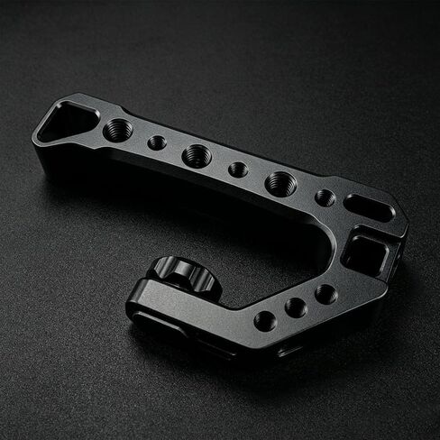 DSLR Camera Top Handle with Three Cold Shoe Mounts Aluminum Alloy Grip for LED Light Microphone Ergonomic Handle in Kuwait