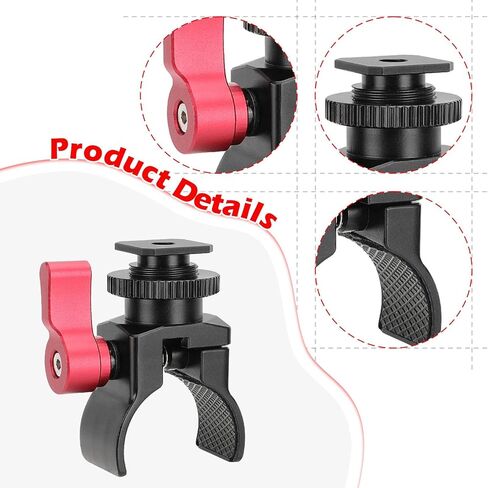Hot Shoe Holder Mic Portable Compact Easy to Install in Saudi Arabia