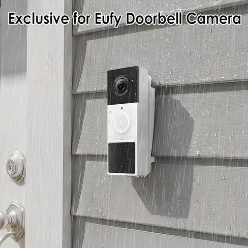 Vinyl Siding Mount for Tapo Doorbell Camera D210/D225, Adjustable Angle Doorbell Wedge Corner Mounting Bracket Kit, Doorbell Camera Mount Solve Siding Tilt Problem (4" Standard Vinyl Siding Only) in Saudi Arabia