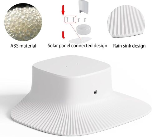 Sun Rain Shade Cover Shield for eufy Security SoloCam S340 Camera, UV-Resistant, Waterproof, Protective Housing – Durable ABS, Easy Installation in Kuwait