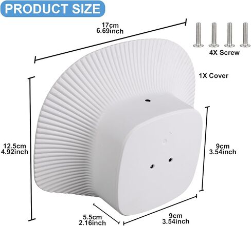 Sun Rain Shade Cover Shield for eufy Security SoloCam S340 Camera, UV-Resistant, Waterproof, Protective Housing – Durable ABS, Easy Installation in Kuwait