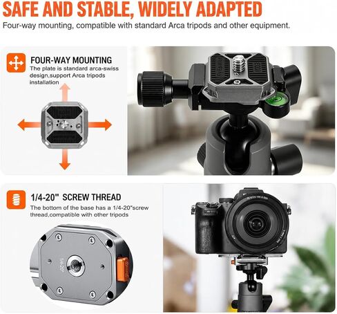 EQ38 Camera Quick Release Kit for Neck/Shoulder Strap, Anti-Deflection Anti-Loose,Camera Strap Quick Release kit, Included Plate and Base in Saudi Arabia