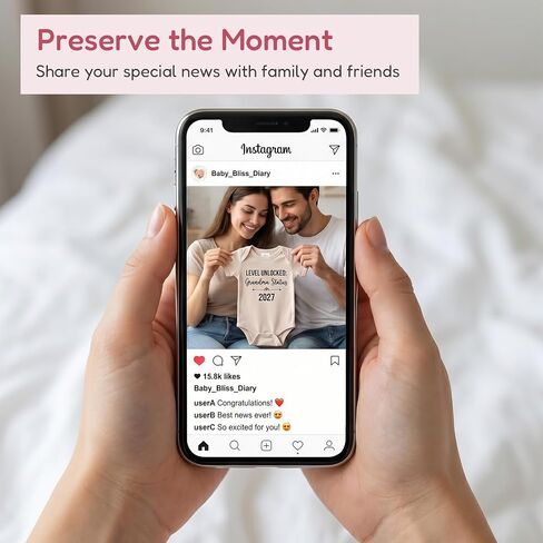 Level Unlocked: Grandma Status 2027 Baby Coming Soon Bodysuit Announcement, Funny Pregnancy Announcement Gift for Grandparents to be,Baby Surprise to Family(oat) in Saudi Arabia