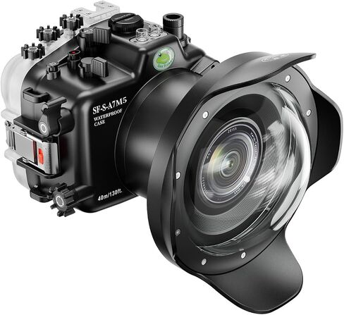 Waterproof Camera Housing Case Compatible with Sony A7M5, 40M/130FT Depth Underwater Protection (YHB-A7M5 FL1545) in Kuwait