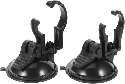2pcs Aquarium Suction Cup Lamp Clip Brackets for Fish Tanks Black Abs in Kuwait