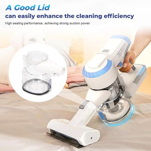 A10 Dust Bin Lid Compatible with Tineco Vacuum Canister Dustbin Replacement | Fit for A10 / A10 Hero vacuum cleaner, Come with Sealing Ring & Pry bar, Perfect Match, Easy to install, Durable, Clear in Saudi Arabia