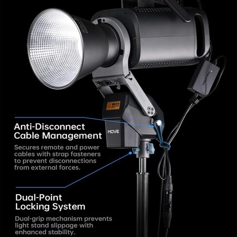 FALCAM Video Light Bracket for Bowens Mount, Automatic Studio Light Holder with Remote Control Compatible with Aputure Godox Nanlite GVM, Intelligent Move LightGo Led Photography Light Brackets in Saudi Arabia