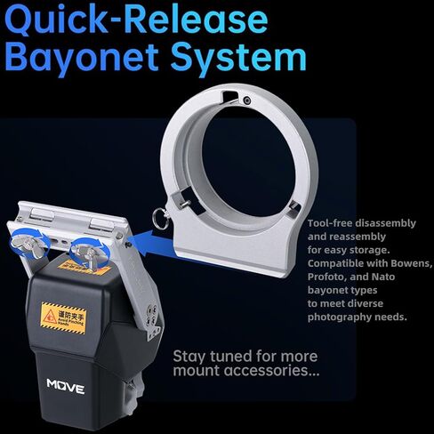 FALCAM Video Light Bracket for Bowens Mount, Automatic Studio Light Holder with Remote Control Compatible with Aputure Godox Nanlite GVM, Intelligent Move LightGo Led Photography Light Brackets in Saudi Arabia