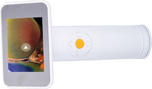 مجهر رقمي للأطفال، تكبير 1600 مرة بدقة 4K HD، جيب محمول مع شاشة 2.8 بوصة و8 مصابيح LED لاستكشاف العلوم التعليمية in Kuwait
