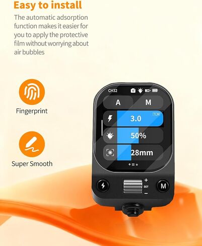 عبوتان من واقي الشاشة NEEWER QZ-C Flash Trigger، طبقة ناعمة مقاومة للخدش ومضادة للانفجار، HD خالية من الفقاعات in Kuwait